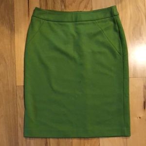 Stretchy Green Pencil Skirt